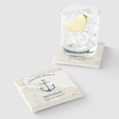 ウェルカムアボード🌊マッキナックアイランドミシガン ストーンコースター (横)