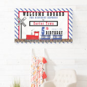 ウェルカムアボード第5誕生日表現列車 横断幕 (インサイチュ)