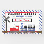 ウェルカムアボード第5誕生日表現列車 横断幕 (横)