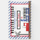 ウェルカムアボード第5誕生日表現列車 横断幕 (縦)