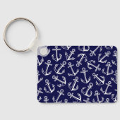 ウェルカムアボード航海のネイビーブルーボートいかり キーホルダー (裏面)