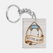 ウェルカムアボード航海のビーチ キーホルダー (正面左)