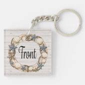 ウェルカムアボード航海のビーチ キーホルダー (裏面)