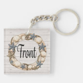 ウェルカムアボード航海のビーチ キーホルダー (裏面)