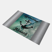 ウェルカムアボード航海の海マット ドアマット (アングル)