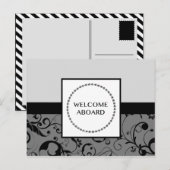 ウェルカムアボード(damask) ポストカード (正面/裏面)
