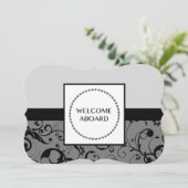 ウェルカムアボード(damask) 招待状 (スタンド正面)