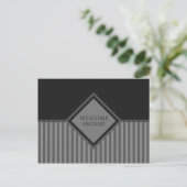 ウェルカムアボード(diamondStriped) ポストカード (スタンド正面)