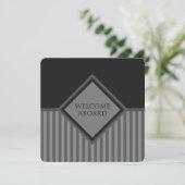 ウェルカムアボード(diamondStriped) 招待状 (スタンド正面)