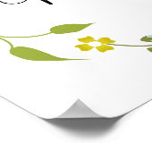 ウェルカムイエローフローラリース ポスター (角)