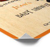 ウェルカムウィッチブルーイングハロウィーンベビーシャワー ポスター (角)