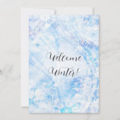 ウェルカムウィンターグリーティングカード ノートカード (正面)
