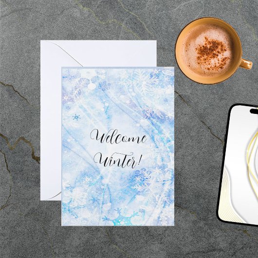 ウェルカムウィンターグリーティングカード ノートカード