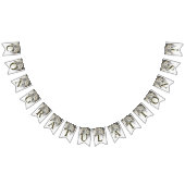 ウェルカムウェディングパーティシルバーゴールデンホワイトローズ バンティングフラッグ (全)