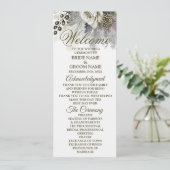 ウェルカムウェディングパーティシルバーゴールデンホワイトローズ プログラム (スタンド正面)