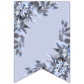 ウェルカムウェディングパーティネイビーブルーグレーデコーモダンル バンティングフラッグ (第2の旗)