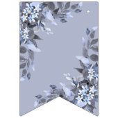 ウェルカムウェディングパーティネイビーブルーグレーデコーモダンル バンティングフラッグ (第1の旗)