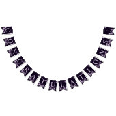 ウェルカムウェディングパーティパープルフローラバイオレットフレーム バンティングフラッグ (全)