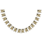 ウェルカムウェディングパーティーゴールデングリッター新郎新婦 バンティングフラッグ (全)