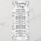 ウェルカムウェディングパーティーシルバーエレガントフローラ プログラム (裏面)