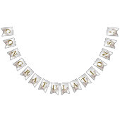 ウェルカムウェディングパーティーピンクフローラシルバーエレガント バンティングフラッグ (全)