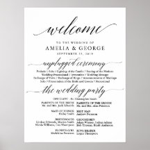ウェルカムウェディングプログラムのサイン