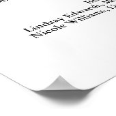 ウェルカムウェディングプログラムのサイン ポスター (角)