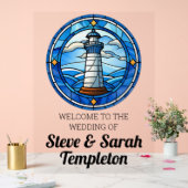 ウェルカムウェディングレセプションサインライトハ航海のウス アクリルサイン (ウェディング)