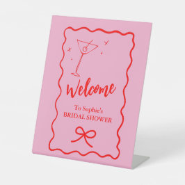 ウェルカムウェーブレトロブライダルシャワー 台座サイン