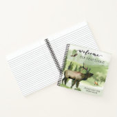 ウェルカムウォーターカラーエルクキャビンホームレンタル ノートブック (内部)