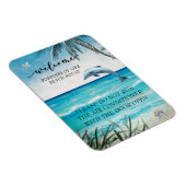  ウェルカムウォーターカラービーチハウスイルカ マグネット (右側)