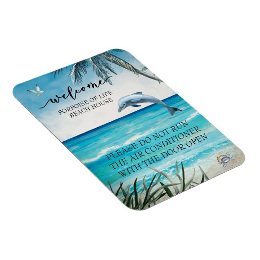 ウェルカムウォーターカラービーチハウスドルフィン マグネット (右側)