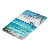 ウェルカムウォーターカラービーチハウスドルフィン マグネット (左側)