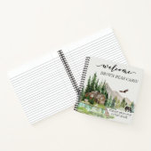 ウェルカムウォーターカラーフォレストキャビンホームレンタルノートボ ノートブック (内部)
