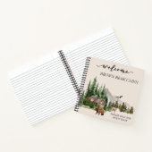 ウェルカムウォーターカラーフォレストキャビンホームレンタル ノートブック (内部)