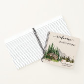 ウェルカムウォーターカラーフォレストキャビンホームレンタル ノートブック (内部)