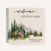 ウェルカムウォーターカラーフォレストキャビンホームレンタル ノートブック (正面)
