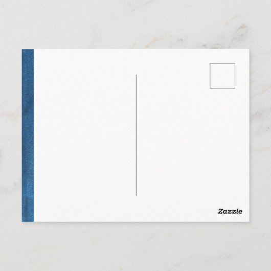 ウェルカムウォーターカラー誕生のお知らせはがき ポストカード (裏面)