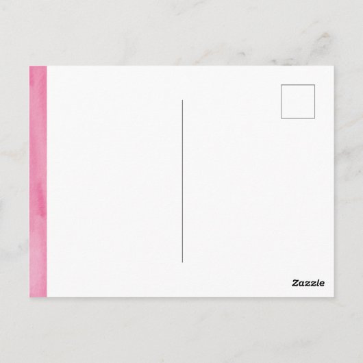 ウェルカムウォーターカラー誕生発表葉書 ポストカード (裏面)