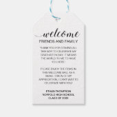 ウェルカムエクセラシションアウトオブタウンゲスト抱き枕 ギフトタグ (正面)