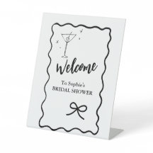 ウェルカムエレガントペデスタル波状レトロブライダルシャワー