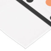 ウェルカムオレンジティール（緑がかった色）水玉模様 テーブルクロス (アングル)