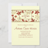 ウェルカムオータムバナー招待状 招待状 (正面)