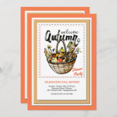 ウェルカムオータム招待状 招待状 (正面/裏面)