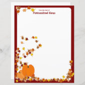 ウェルカムオータム – 無地紙シート (正面/裏面)