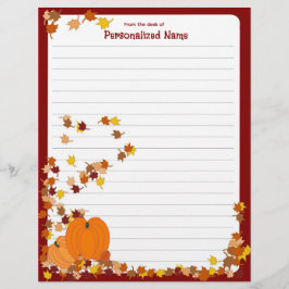 ウェルカムオータム – 裏打ち レターヘッド