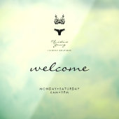 ウェルカムオープニングアワーズランジェリーストア透明 ウィンドウサイン (シート3)