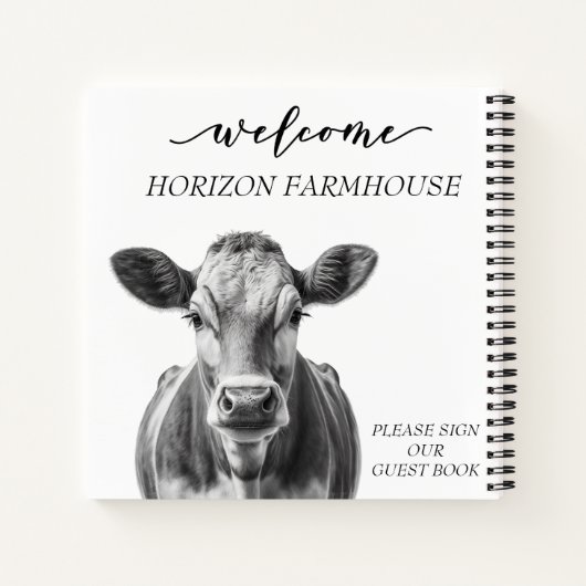 ウェルカムカウファームハウスキャビンホームレンタル ノートブック (裏面)