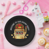 ウェルカムカジノ賭博パーティー紙プレート ペーパープレート (パーティー)