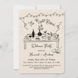 ウェルカムカジュアルナイトウィーファイブレストラン 招待状